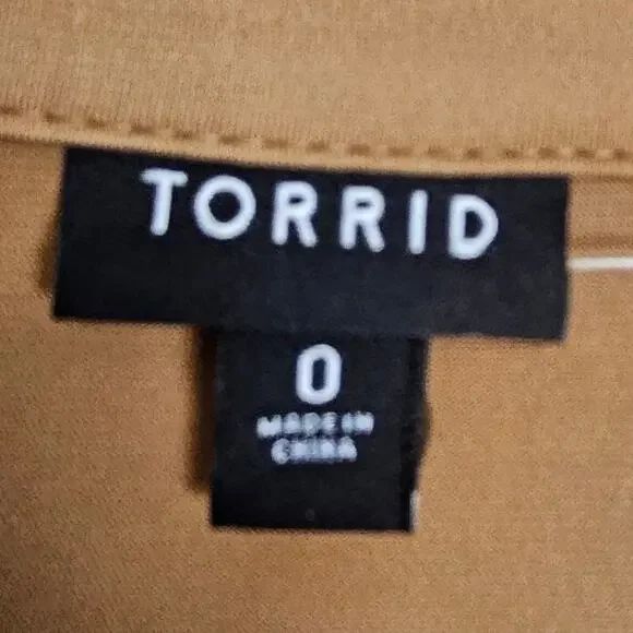 Torrid Womens Faux Wrap Dress Plus Size 0X Minimalist Capsule Career Corp Work - Picture 8 of 10